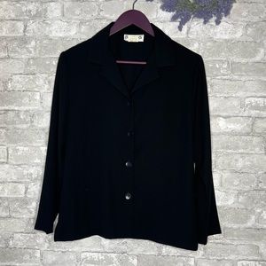Briggs New York Black Button Down Shirt